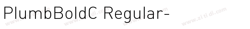 PlumbBoldC Regular字体转换